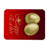 Golden paaseieren - Flexibel magneet (Horizontaal)