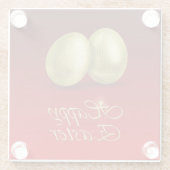 Golden paaseieren - Glazen Onderzetter (Achterkant)