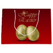Golden paaseieren - Grote Gift Bag Groot Cadeauzakje (Voorkant)
