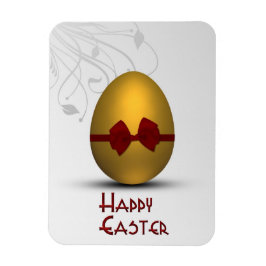 Golden paaseieren met boomgrilpatroon magneet
