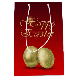 Golden paaseieren - Middelgrote Gift Bag Medium Cadeauzakje