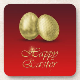 Golden paaseieren - Onderzetter van kunststof