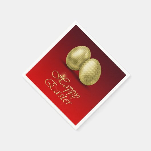Golden paaseieren - Papier Napkin Servetten (Hoek)