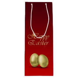 Golden paaseieren - Wijnreuzenzak Wijn Cadeautas