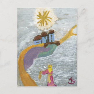 Golden pad briefkaart