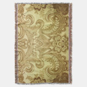  Golden Paisley Iraqi Classic | Deken (Voorkant Verticaal)