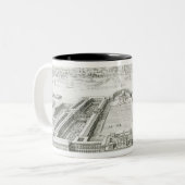 Golden Palace van de keizer Nero (AD 54-68), Rome Tweekleurige Koffiemok (Voorkant links)