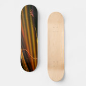 Golden Palm Fronds Tropisch Abstract Persoonlijk Skateboard (Voorkant)