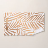 Golden Palm Tree Leaf Pattern Bad Handdoek (Handdoek)