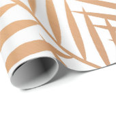 Golden Palm Tree Leaf Pattern Cadeaupapier (Rol Hoek)