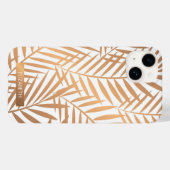 Golden Palm Tree Leaf Pattern Case-Mate iPhone Case (Achterkant (horizontaal))