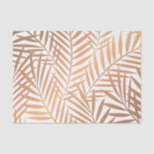 Golden Palm Tree Leaf Pattern Tissuepapier (Voorkant)