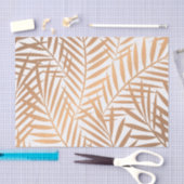 Golden Palm Tree Leaf Pattern Tissuepapier (Craft)