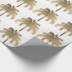 Golden Palm Trees Cadeaupapier