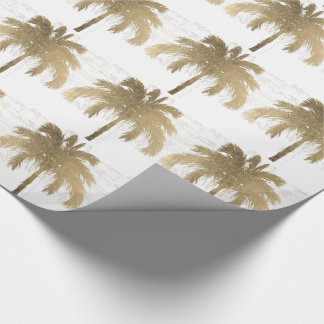 Golden Palm Trees Cadeaupapier