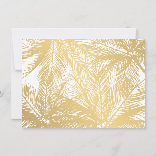 Golden Palms-Logo op White Gift Certificate (Achterkant)
