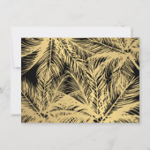 Golden Palms-Logo op zwart cadeaubon (Achterkant)