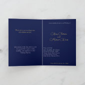 Golden Palms Midnight Oasis Paspoortuitnodiging Kaart (Binnen)