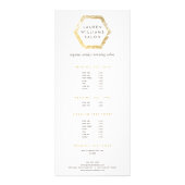 Golden Palms Spray Tanning Salon Logo on White Reclamekaart (Voorkant)