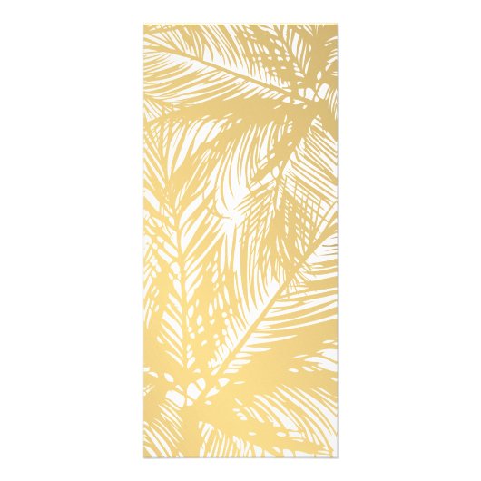 Golden Palms Spray Tanning Salon Logo on White Reclamekaart (Achterkant)