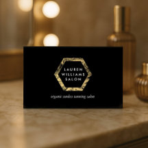 Golden Palms Spray Tanning Salon Logo op Zwart