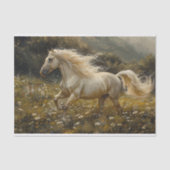 Golden Palomino Paardenschilderij Decoupage Tissuepapier (Voorkant)