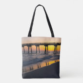 Golden Panama City Beach Sunset Reflections Bag Tote Bag (Achterkant)