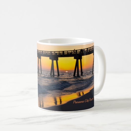 Golden Panama City Beach Sunset Reflections Mok (Voorkant rechts)