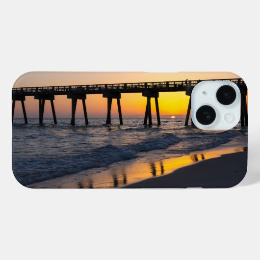 Golden Panama City Beach Zonsondergang Reflecties Case-Mate iPhone Case (Achterkant (horizontaal))