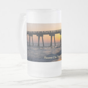 Golden Panama City Beach Zonsondergang Reflecties Matglas Bierpul