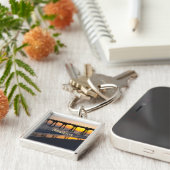 Golden Panama City Beach Zonsondergang Reflecties Sleutelhanger (Zijkant)