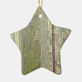 Golden Panes Keramisch Ornament (Links)