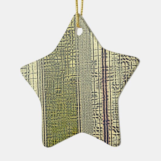 Golden Panes Keramisch Ornament (Links)