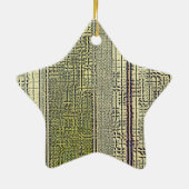 Golden Panes Keramisch Ornament (Achterkant)