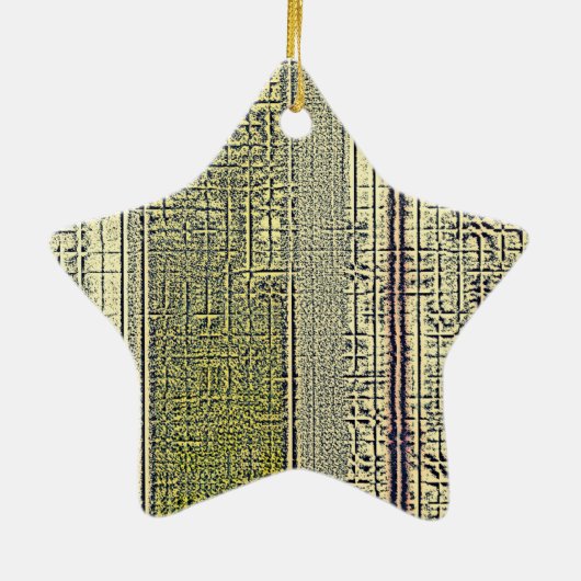 Golden Panes Keramisch Ornament (Achterkant)