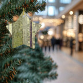 Golden Panes Keramisch Ornament