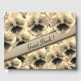 Golden Pansy Guest Book Gastenboek
