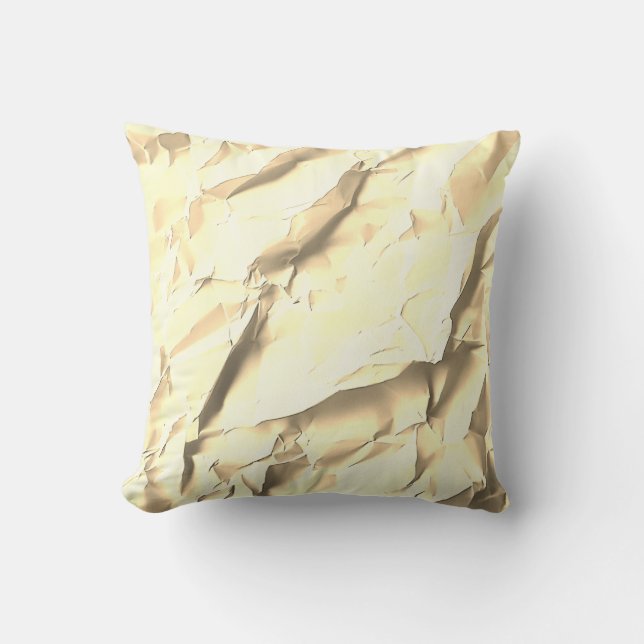 Golden Paper Texture Pillow Kussen (Voorkant)