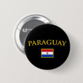 Golden Paraguay Ronde Button 5,7 Cm (Voorkant /achterkant)