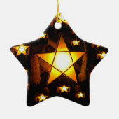 Golden Parol Keramisch Ornament (Voorkant)