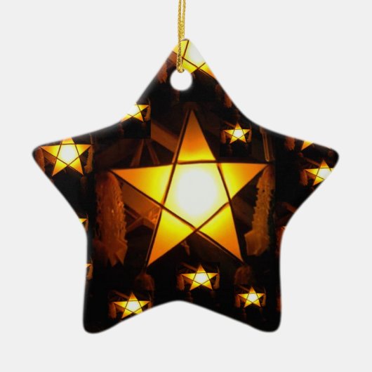 Golden Parol Keramisch Ornament (Voorkant)