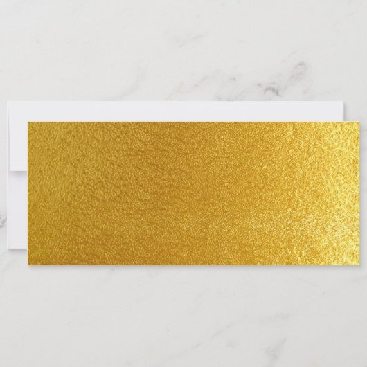 Golden Party Ticket Invitation Kaart (Achterkant)