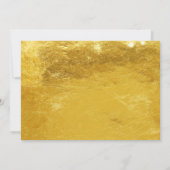 Golden Party Ticket Invitation Kaart (Achterkant)