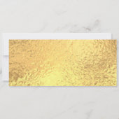 Golden Party Ticket Invitation Kaart (Achterkant)