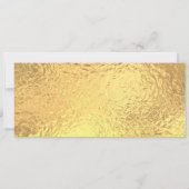 Golden Party Ticket Invitation Kaart (Achterkant)