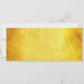 Golden Party Ticket Invitation Kaart (Achterkant)