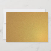 Golden Party Ticket Invitation Kaart (Achterkant)