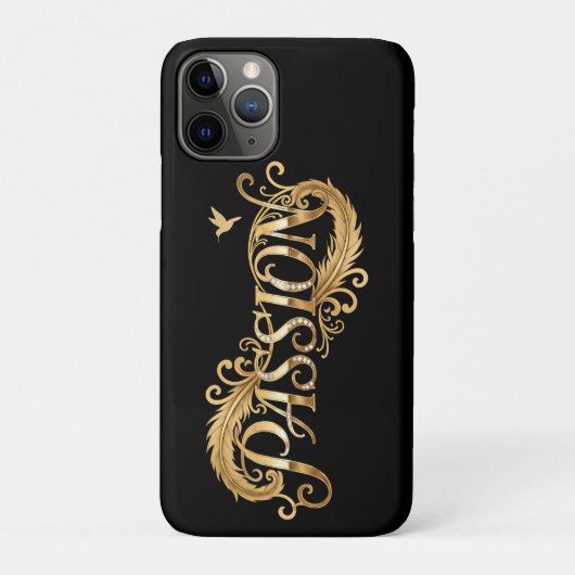 Golden Passion – Luxury Typography Inspirational D Case-Mate iPhone Case (Achterkant)