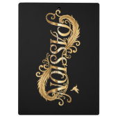 Golden Passion – Luxury Typography Inspirational D Klembord (Achterkant)