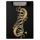 Golden Passion – Luxury Typography Inspirational D Klembord (Voorkant)